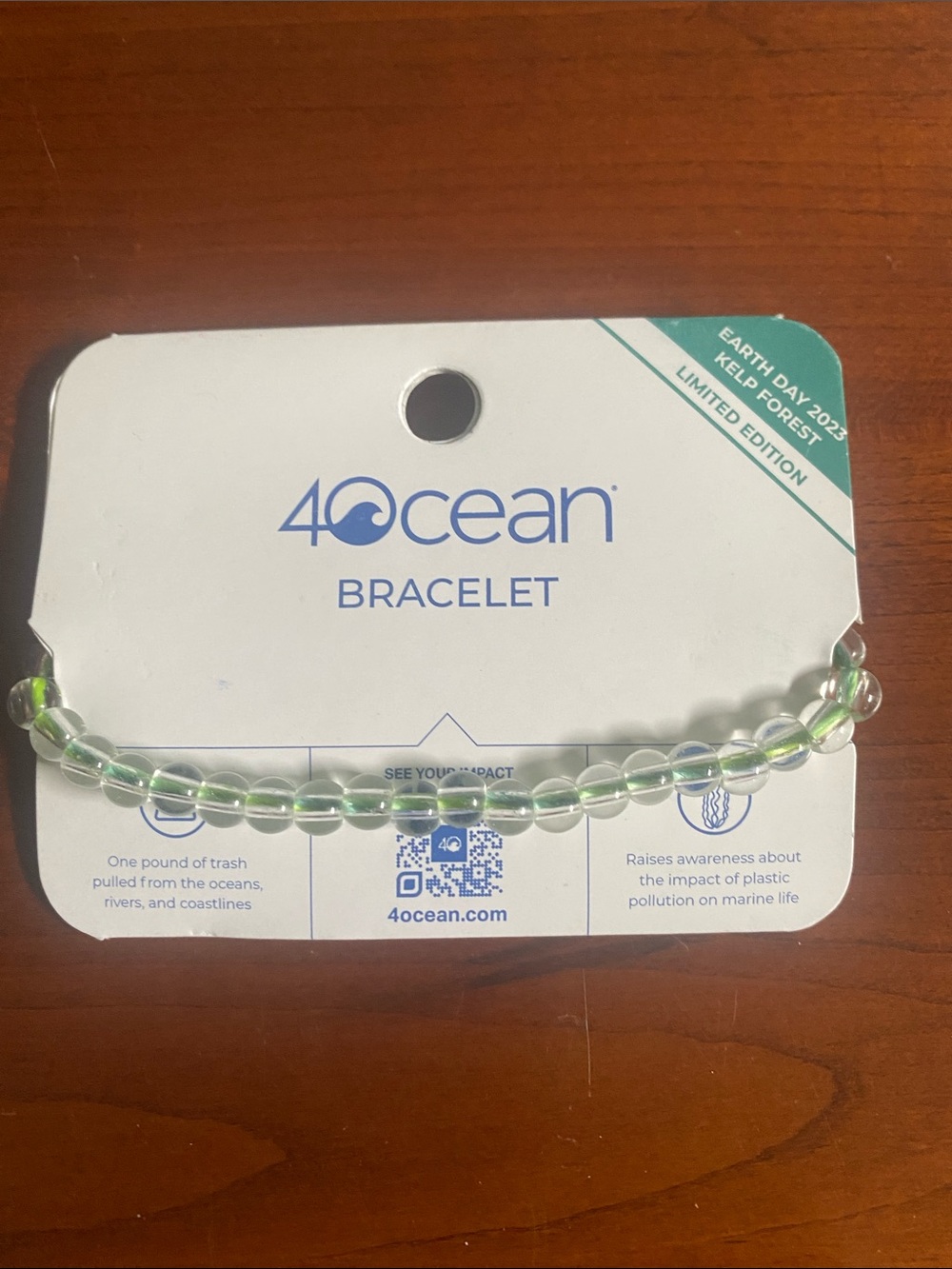 4Ocean Bracelet. Helps recycle oceans. NWT